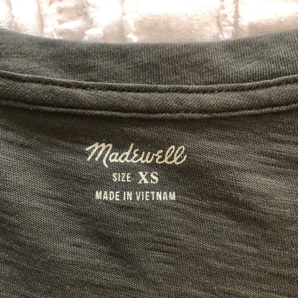 Madewell Short Sleeve Cotton Knit Tee Shirt XS - Picture 3 of 5